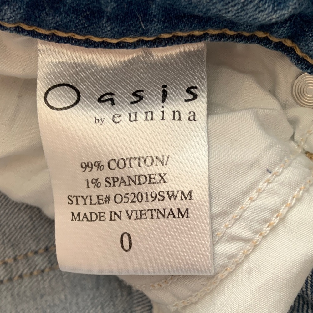 Oasis Light Blue Distressed Skinny Jeans 0 - Picture 5 of 8